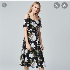 Warehouse Floral Midi Dress - US 2